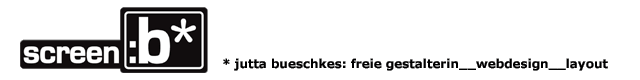 jutta b�schkes - screendesignerin